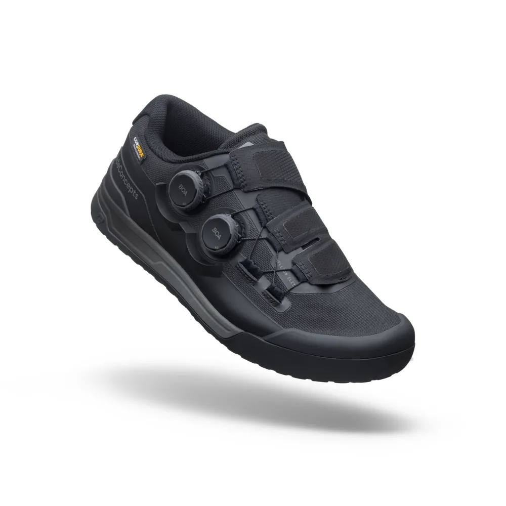 uPRISE Bikes Ride Concepts Hellion Elite Boa Men's Flat MTB Shoes - Black | Price match, 365 day return s, 18-Month Warranty, Finance Available & Free UK Delivery