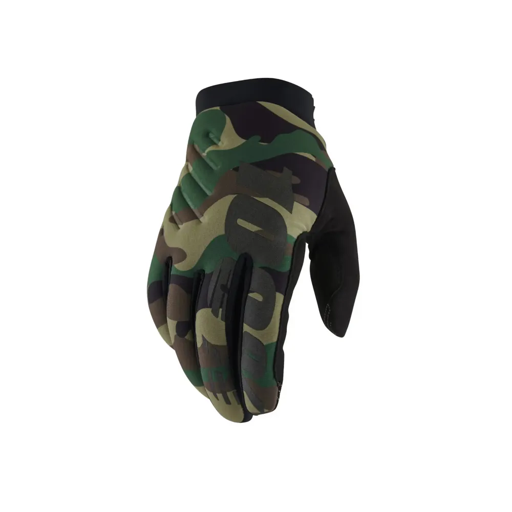 uPRISE Bikes 100 Percent Brisker Cold Weather Long Finger Gloves - Camo/Black | Price match, 365 day return s, 18-Month Warranty, Finance Available & Free UK Delivery