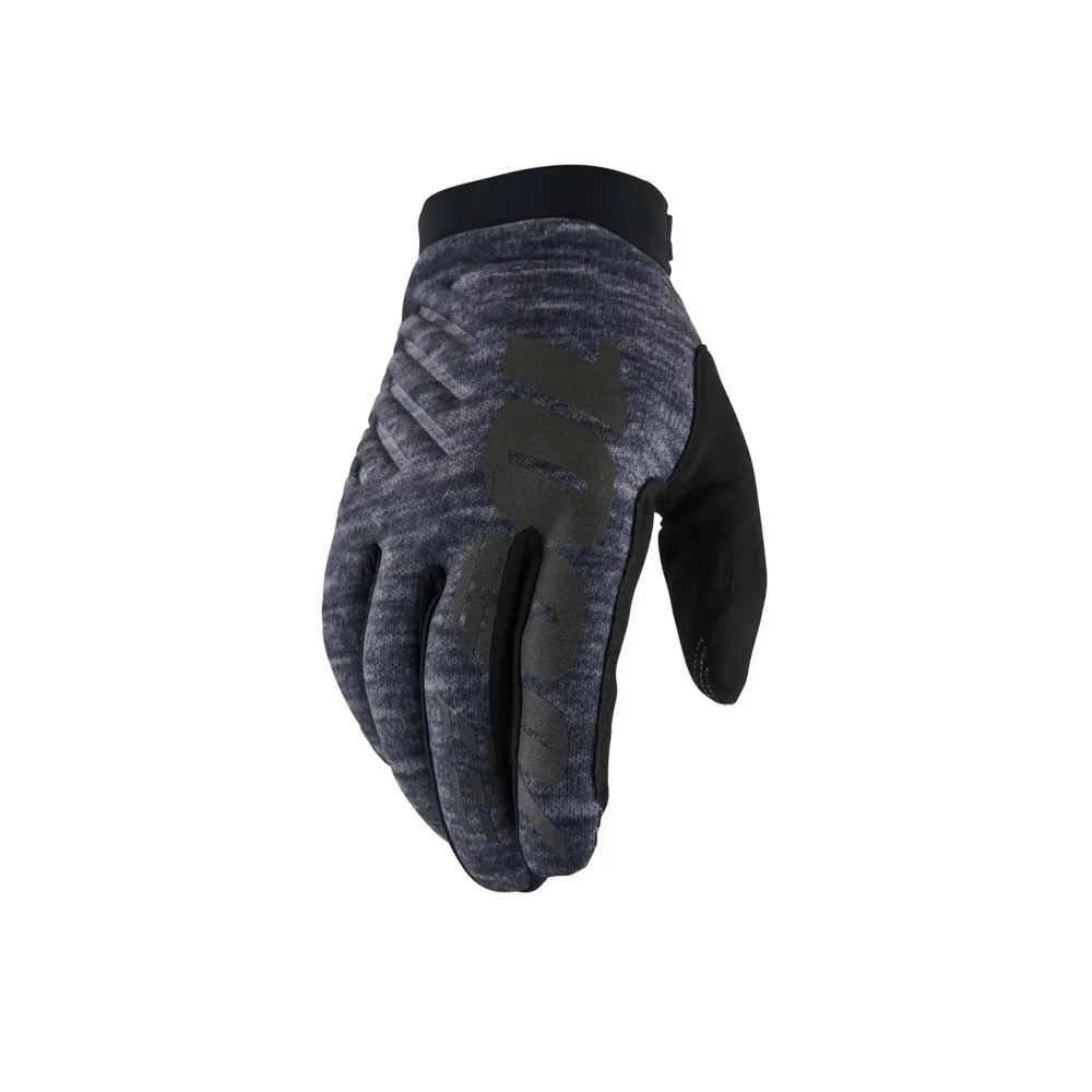 uPRISE Bikes 100 Percent Brisker Cold Weather Long Finger Gloves - Heather Grey | Price match, 365 day return s, 18-Month Warranty, Finance Available & Free UK Delivery