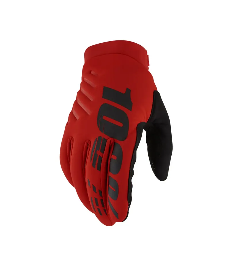 100 Percent Brisker Cold Weather Long Finger Gloves - Red