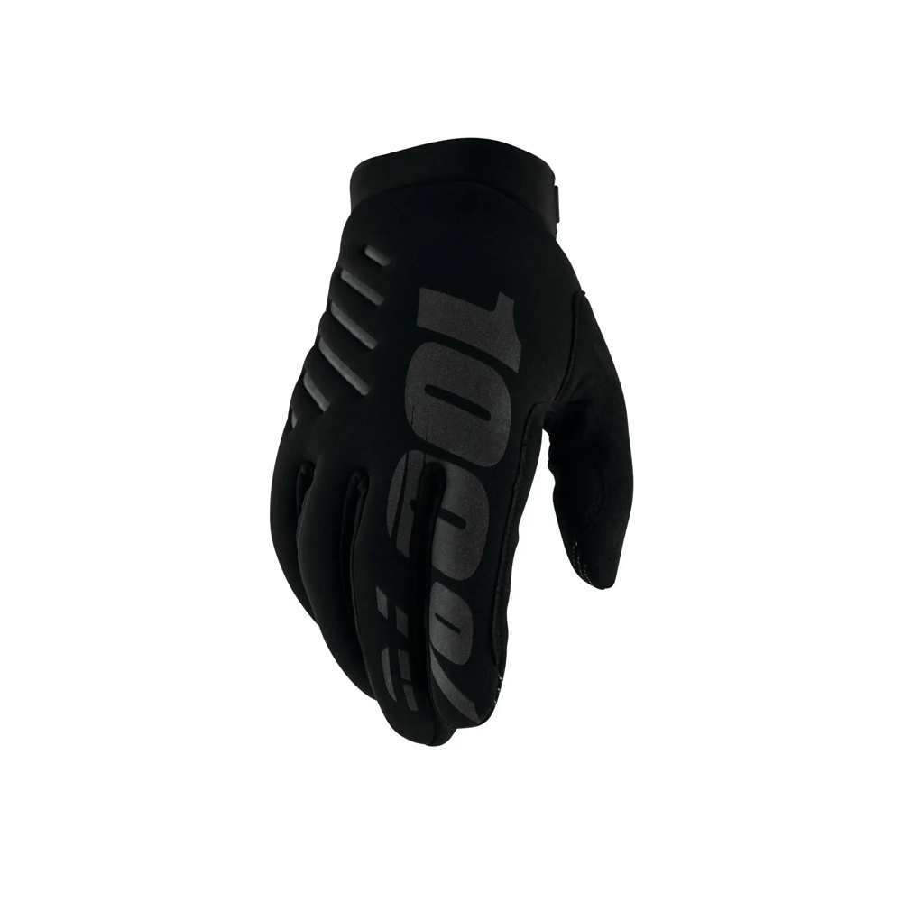 uPRISE Bikes 100 Percent Brisker Cold Weather Youth Gloves - Black/Grey | Price match, 365 day return s, 18-Month Warranty, Finance Available & Free UK Delivery