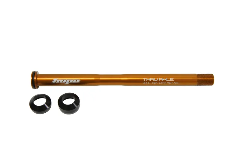 Hope 164.5 - 167 x 12mm  Rear Thru Axle - Orange