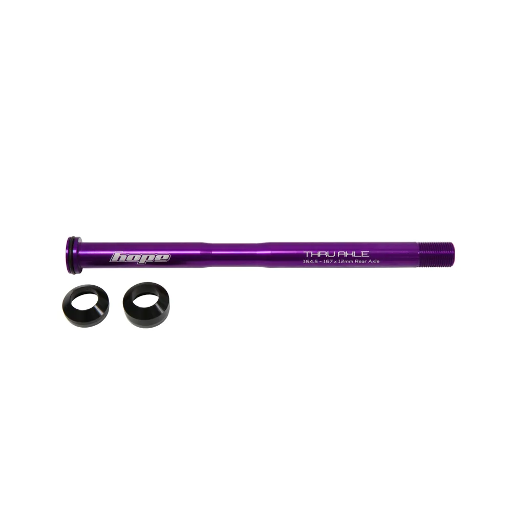 uPRISE Bikes Hope 164.5 - 167 x 12mm  Rear Thru Axle - Purple | Price match, 365 day return s, 18-Month Warranty, Finance Available & Free UK Delivery