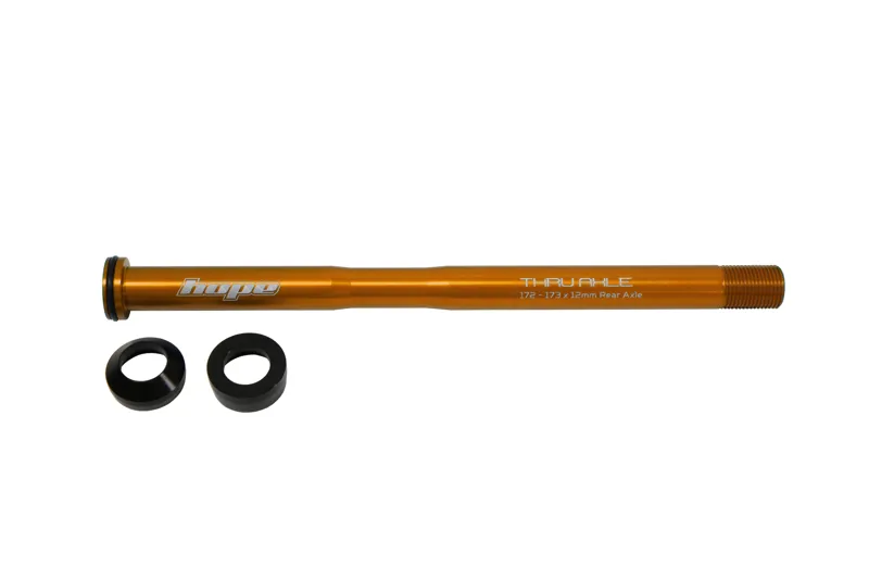 Hope 172 - 173 x 12mm  Rear Thru Axle - Orange