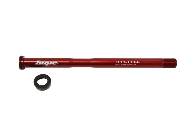 Hope 186 x 12mm Rear Thru Axle - Red