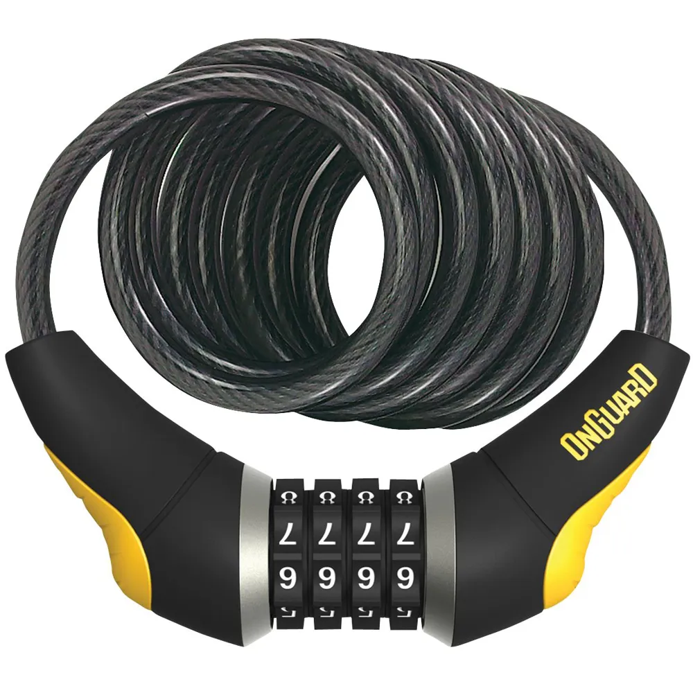 uPRISE Bikes Onguard OnGuard Doberman Series Combo Coil Cable Lock - 185cm x 10mm | Price match, 365 day return s, 18-Month Warranty, Finance Available & Free UK Delivery