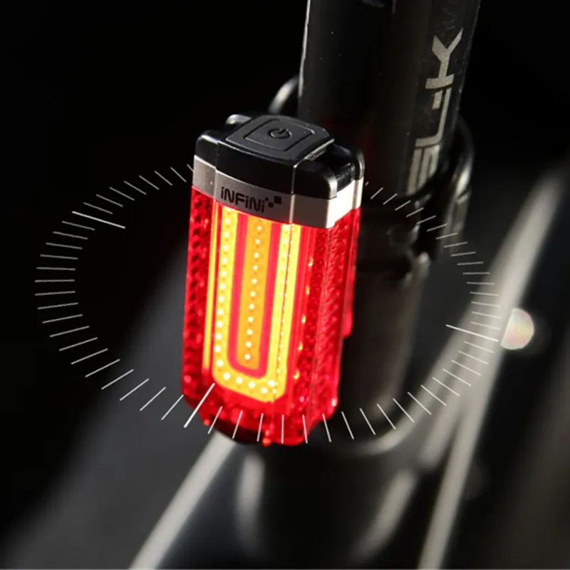 Infini Tron USB 40 Lumen Rear Light - Black/Red-1