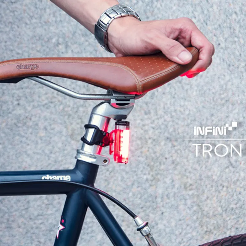 Infini Tron USB 40 Lumen Rear Light - Black/Red-2