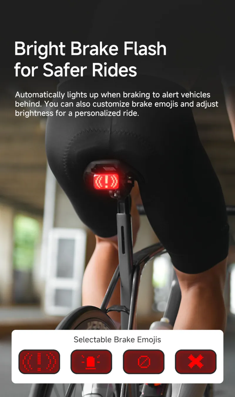 iGPSport Expression ET6 Smart Emoji Tail Light-7