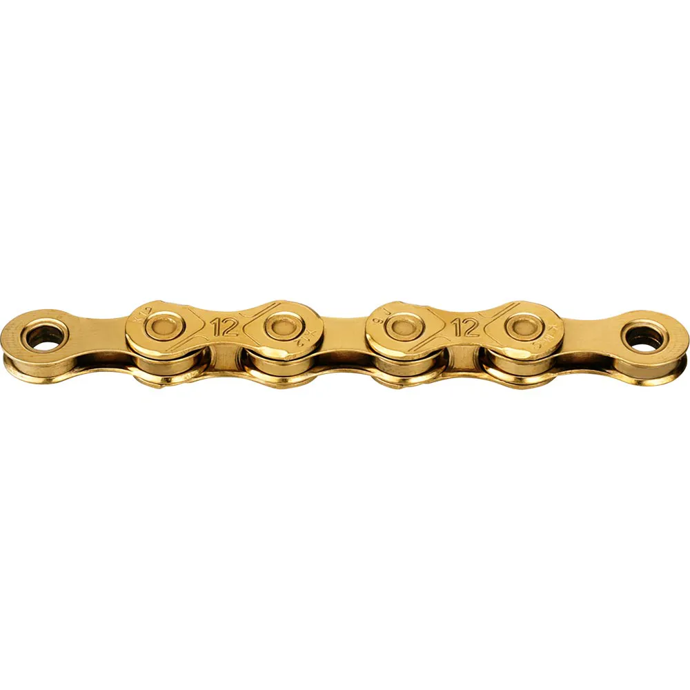 uPRISE Bikes Kmc KMC X12 Ti-N 12-Speed Chain - 126 Link - Gold | Price match, 365 day returns, 18-Month Warranty, Finance Available & Free UK Delivery