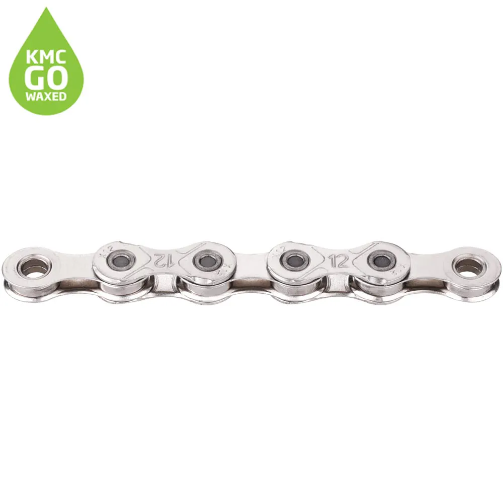 uPRISE Bikes Kmc KMC X12 12-Speed Pre-Waxed Chain - 126 Link - Silver | Price match, 365 day returns, 18-Month Warranty, Finance Available & Free UK Delivery