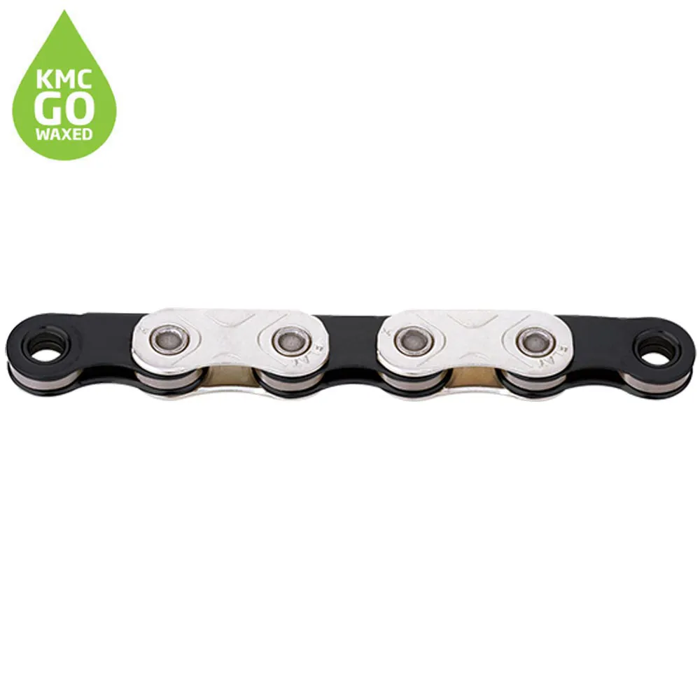 uPRISE Bikes Kmc KMC X Flat SRAM Pre Waxed 12/13-Speed Chain - 126 Link - Silver/Black | Price match, 365 day returns, 18-Month Warranty, Finance Available & Free UK Delivery