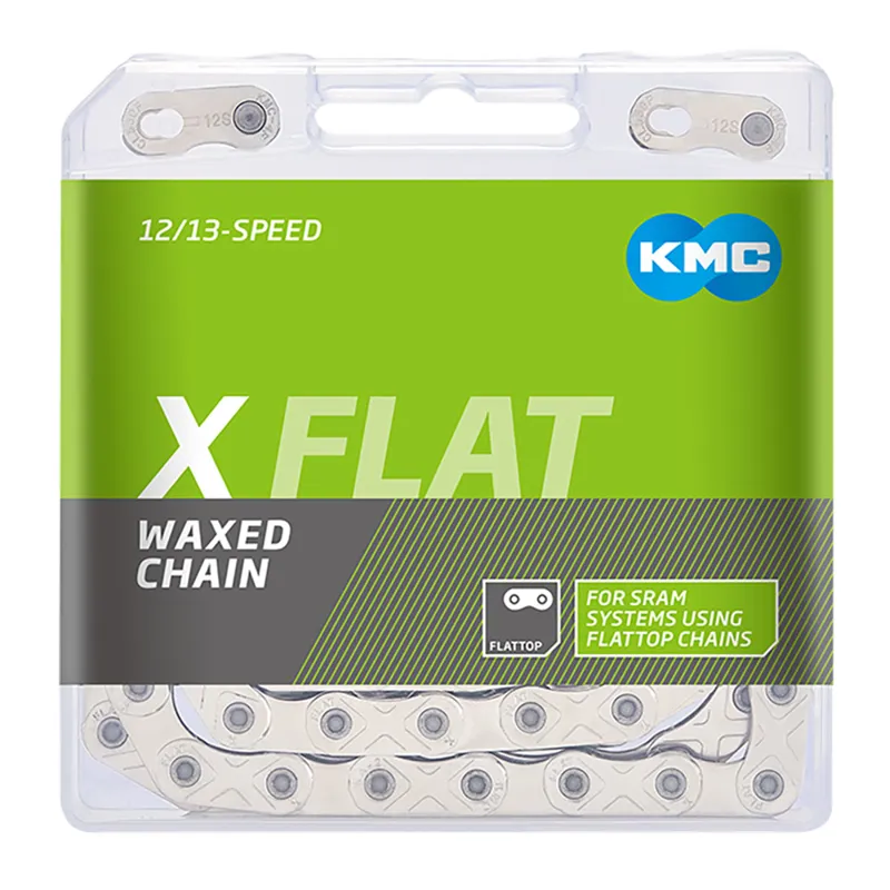 KMC X Flat SRAM Pre Waxed 12/13-Speed Chain - 126 Link - Gold-1