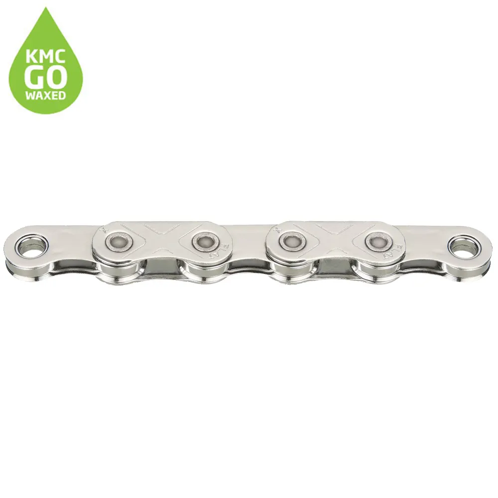 uPRISE Bikes Kmc KMC X Flat SRAM Pre Waxed 12/13-Speed Chain - 126 Link - Silver | Price match, 365 day returns, 18-Month Warranty, Finance Available & Free UK Delivery