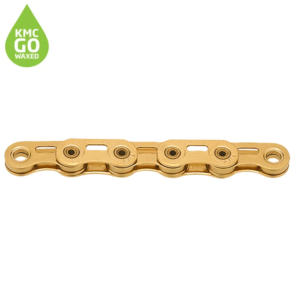 uPRISE Bikes Kmc KMC X Flat SL Pre-Waxed SRAM 12/13x Chain - Ti-N Gold | Price match, 365 day returns, 18-Month Warranty, Finance Available & Free UK Delivery