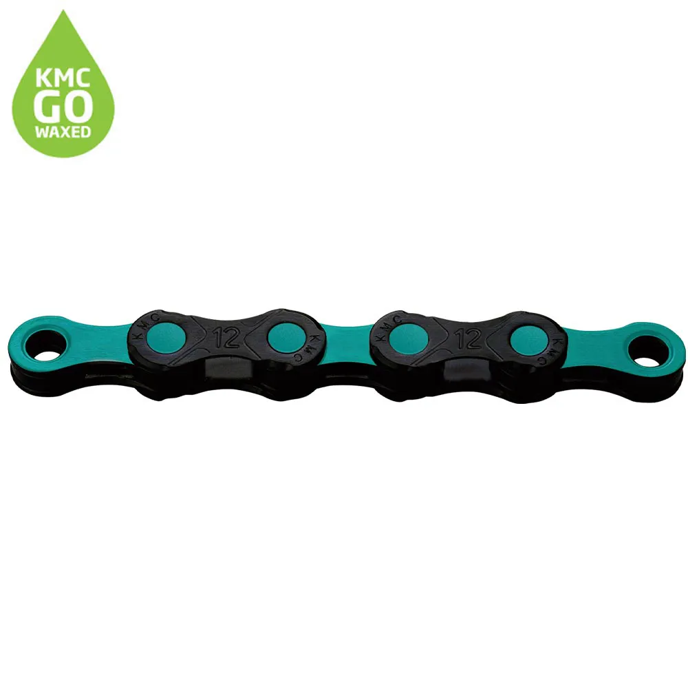 uPRISE Bikes Kmc KMC X12 DLC Pre-Waxed Chain - 126 Links - 12 Speed - Celeste | Price match, 365 day return s, 18-Month Warranty, Finance Available & Free UK Delivery