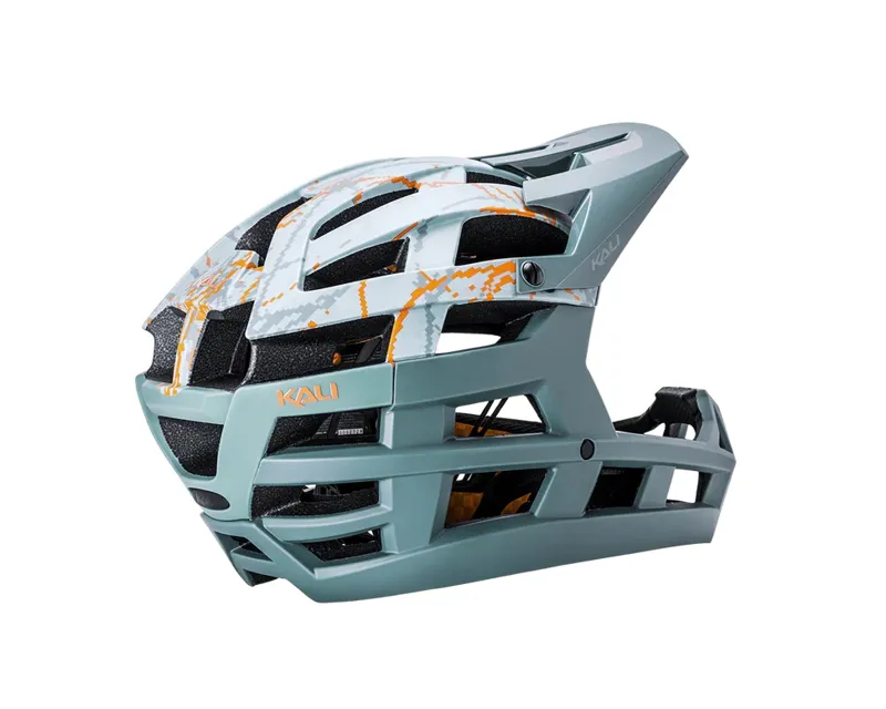 Kali Invader 2.0 Full Face Helmet - Frag Khaki/Orange-2