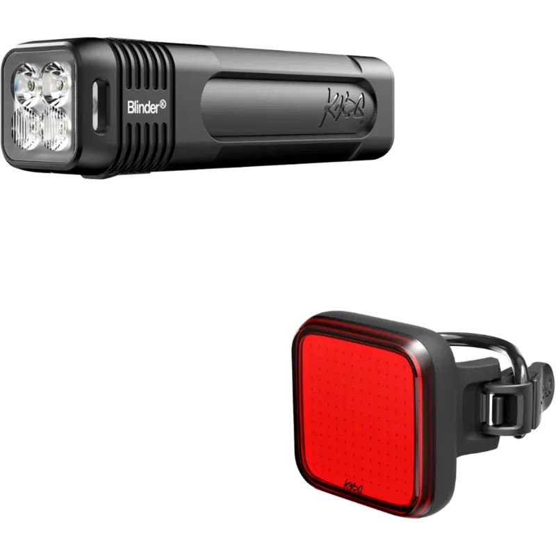 Knog Blinder Pro 1000/Blinder Square USB Light Set - Black -3