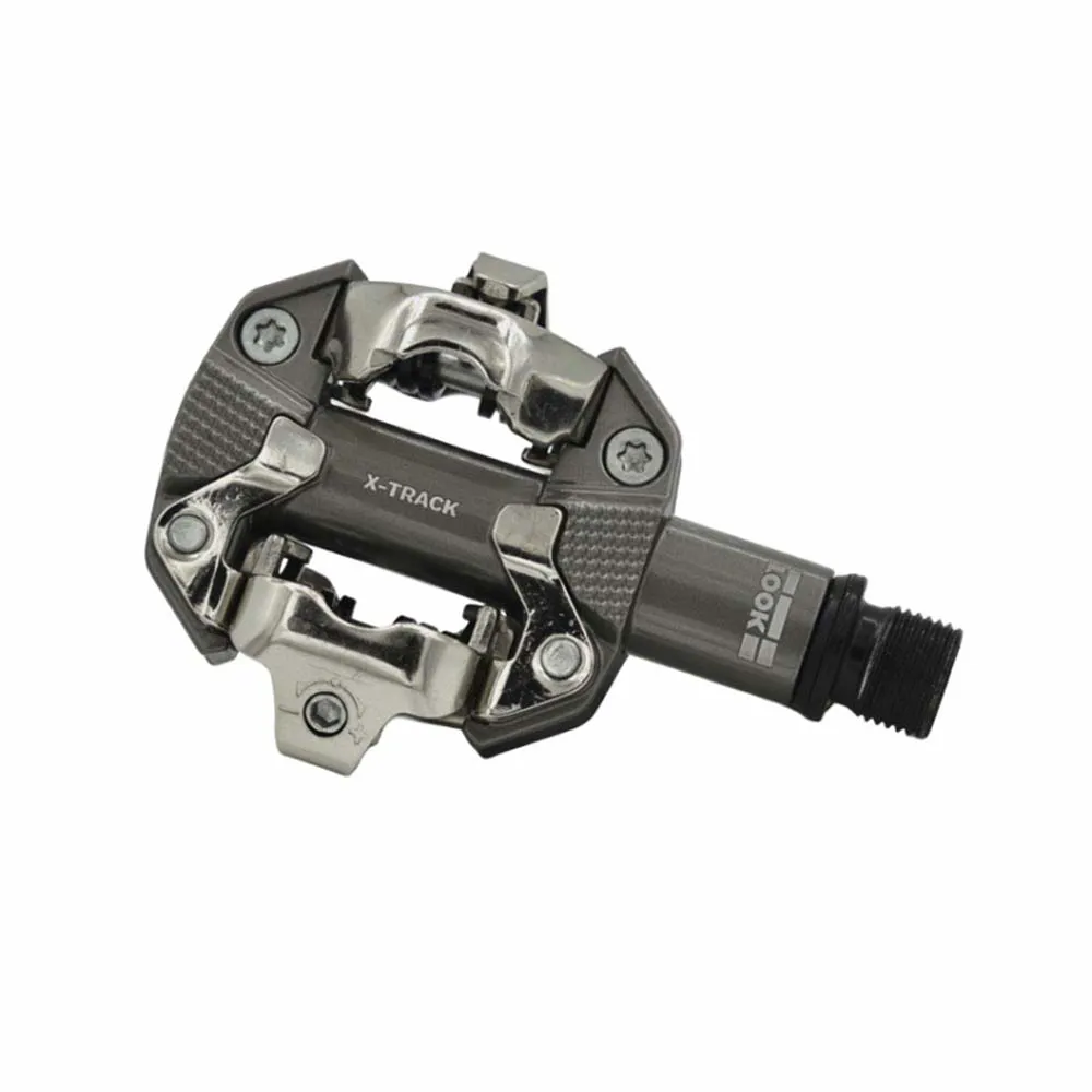 uPRISE Bikes Look X-Track Clipless MTB Pedals - Metallic Grey | Price match, 365 day returns, 18-Month Warranty, Finance Available & Free UK Delivery