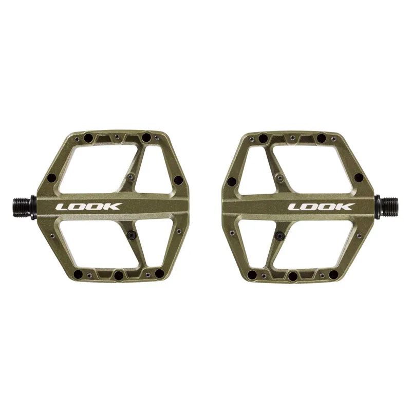 Look Trail Roc Flat MTB Pedals - Green-1
