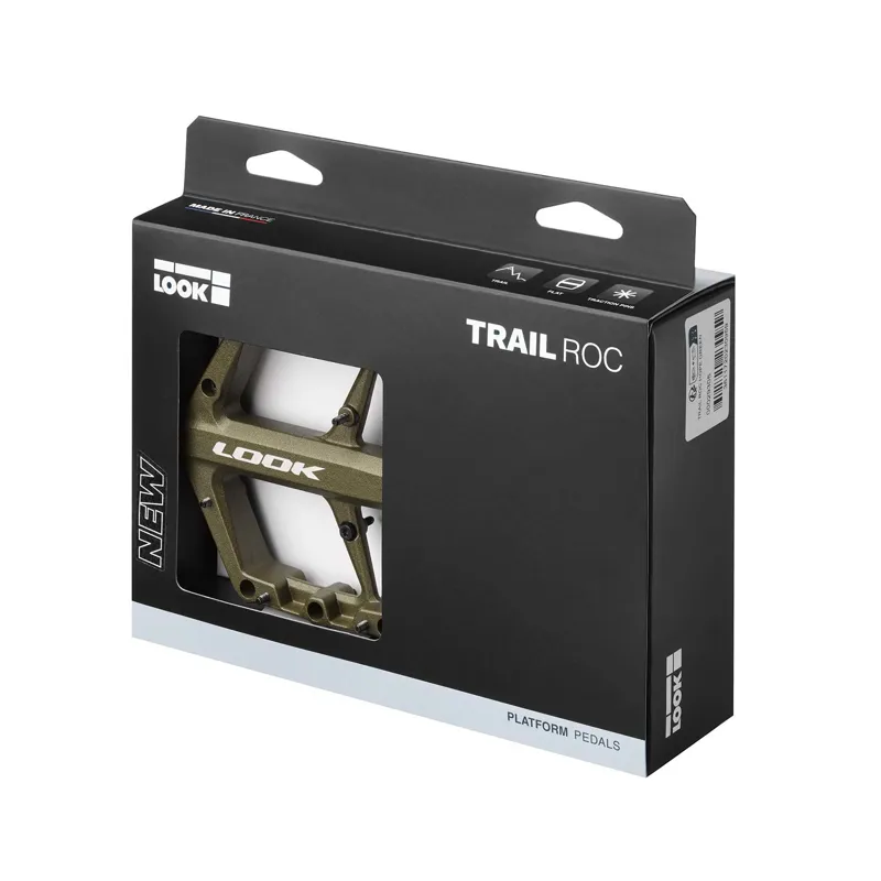 Look Trail Roc Flat MTB Pedals - Green-2