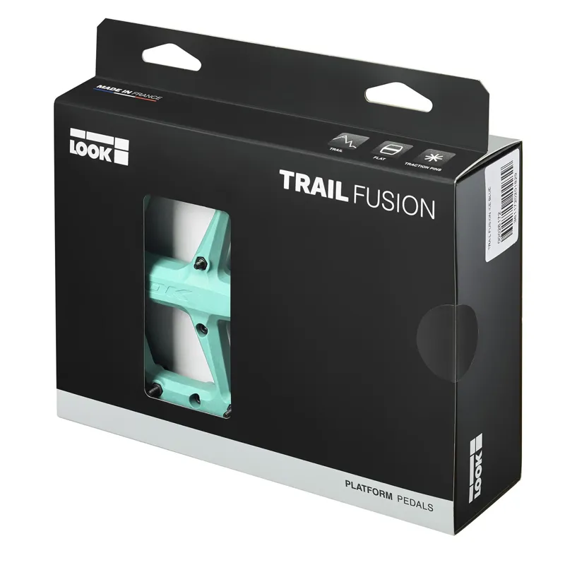 Look Trail Fusion Flat MTB Pedals - Celeste-2