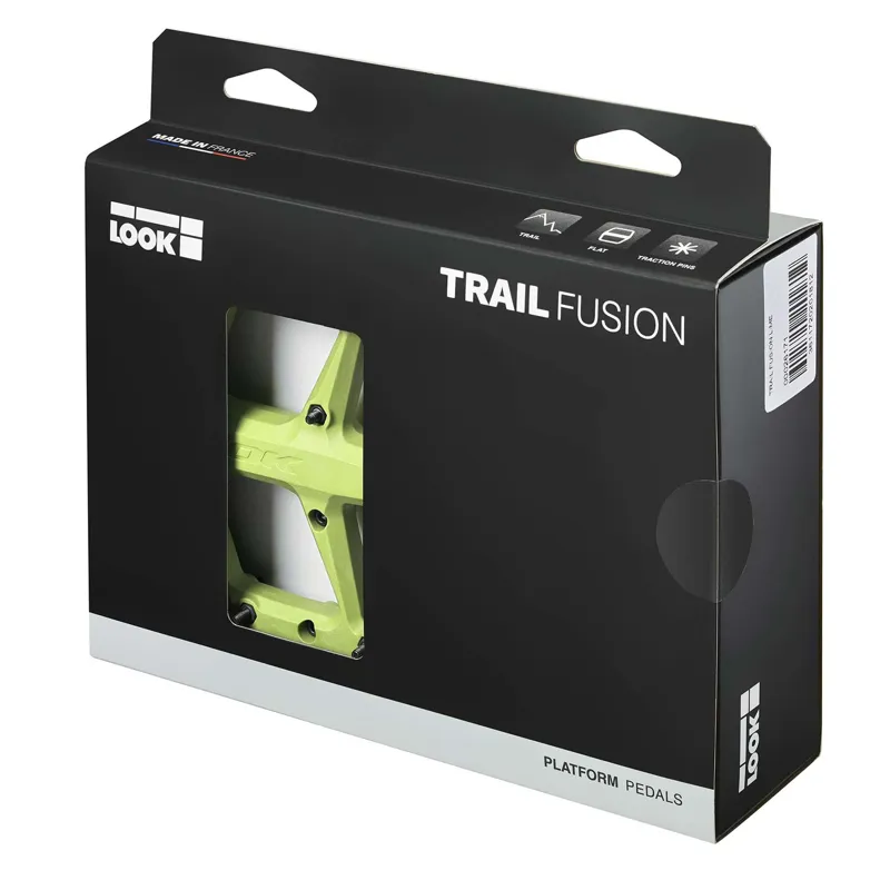 Look Trail Fusion Flat MTB Pedals - Light Green-2