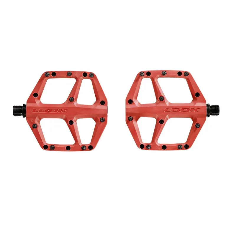 Look Trail Fusion Flat MTB Pedals - Red-1