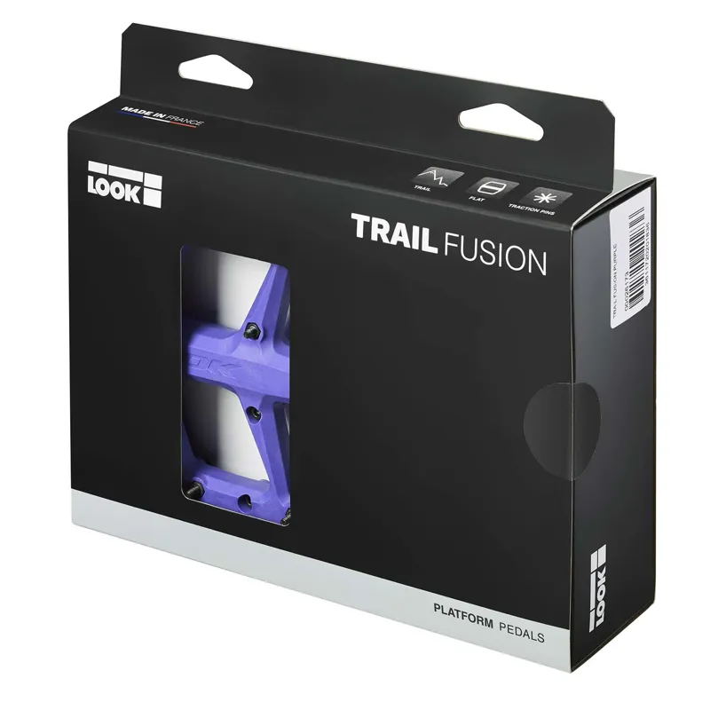 Look Trail Fusion Flat MTB Pedals - Purple-2