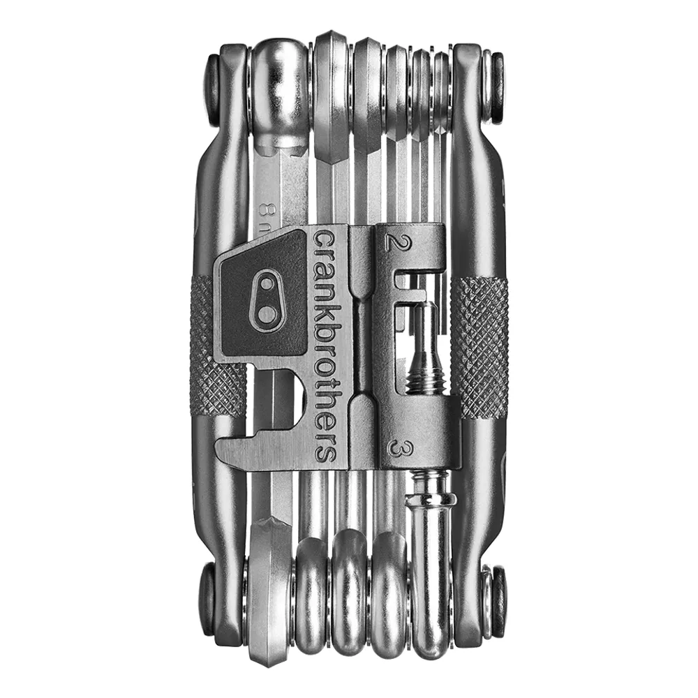 uPRISE Bikes Crank Brothers Multi 17 Function Multi Tool - Nickel | Price match, 365 day return s, 18-Month Warranty, Finance Available & Free UK Delivery