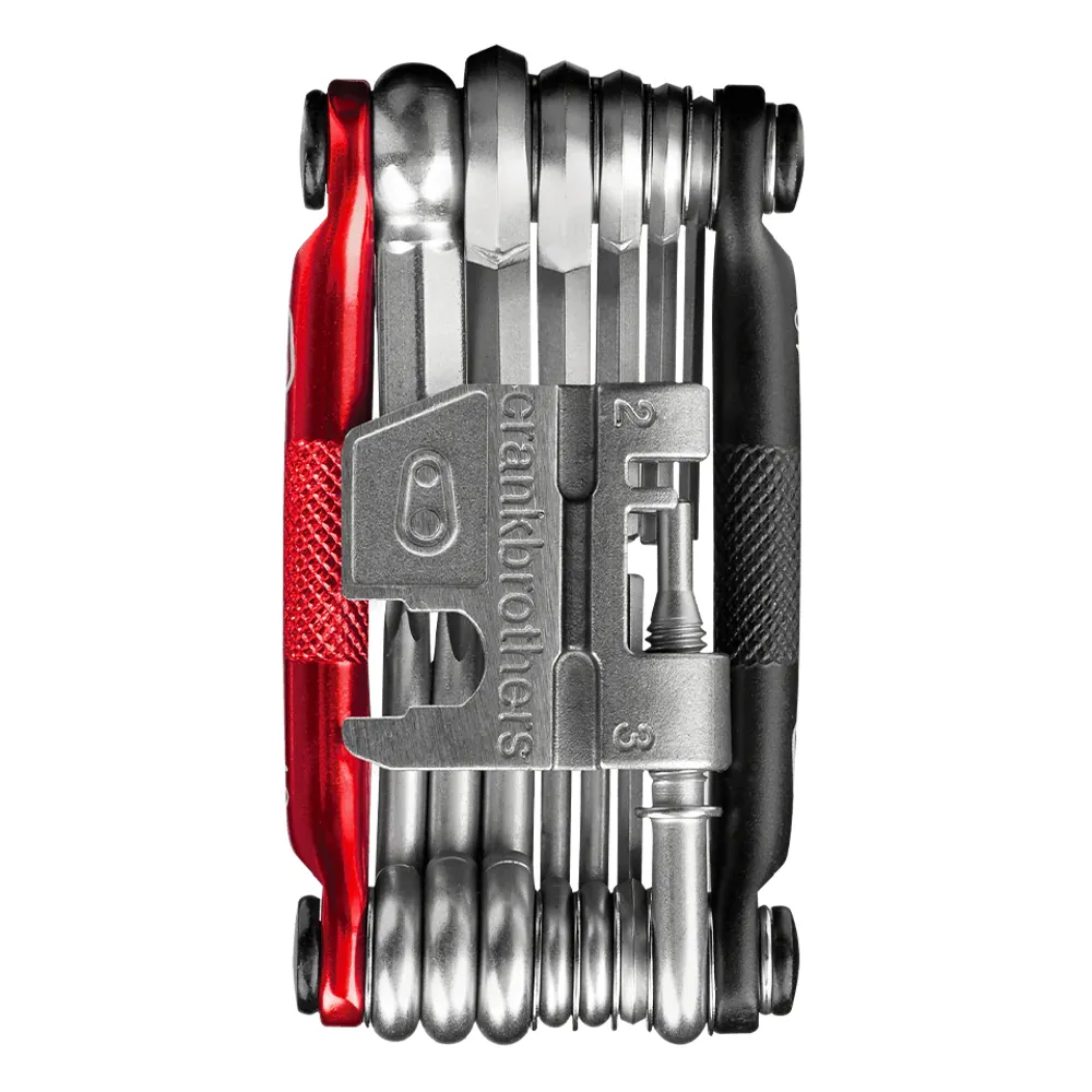 uPRISE Bikes Crank Brothers Multi 19 Function Multi Tool - Black/Red | Price match, 365 day return s, 18-Month Warranty, Finance Available & Free UK Delivery