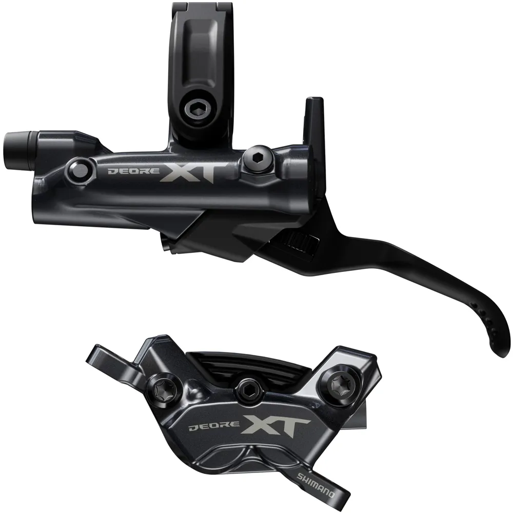 uPRISE Bikes Shimano BR-M8220/BL-M8200 XT 4 Piston Post Mount Brake Set - Rear Left | Price match, 365 day return s, 18-Month Warranty, Finance Available & Free UK Delivery