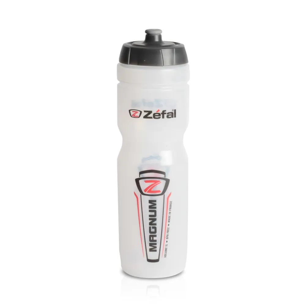 uPRISE Bikes Zefal Magnum Water Bottle - Clear - 1L | Price match, 365 day return s, 18-Month Warranty, Finance Available & Free UK Delivery