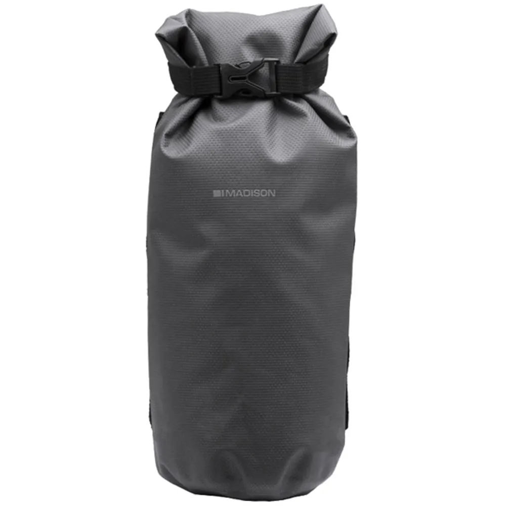 uPRISE Bikes Madison Caribou Welded Roll Top Fork Bag - Grey | Price match, 365 day return s, 18-Month Warranty, Finance Available & Free UK Delivery