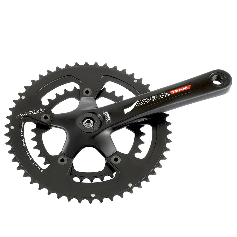 uPRISE Bikes Miche Team CPT Double Chainset - Black | Price match, 365 day return s, 18-Month Warranty, Finance Available & Free UK Delivery