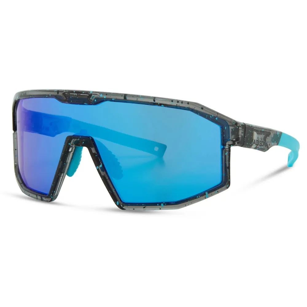 uPRISE Bikes Madison Enigma 3 Lens Pack Sunglasses - Blue/Black Splatter | Price match, 365 day returns, 18-Month Warranty, Finance Available & Free UK Delivery