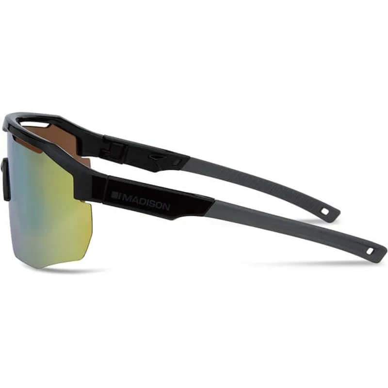 Madison Cipher Sunglasses - 3 Pack - Gloss Black - Bronze Mirror/Amber/Clear Lens-1
