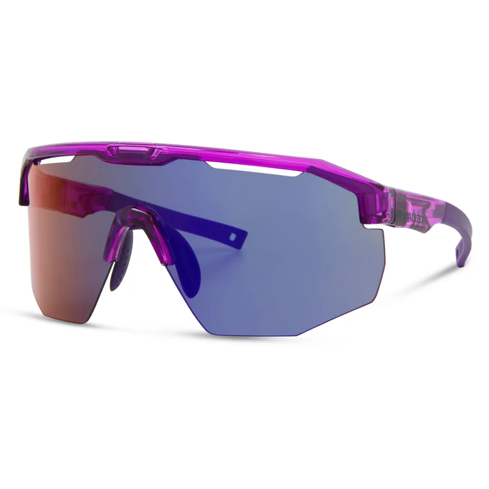 uPRISE Bikes Madison Cipher Sunglasses - Crystal Gloss Purple/Purple Mirror Lens | Price match, 365 day returns, 18-Month Warranty, Finance Available & Free UK Delivery