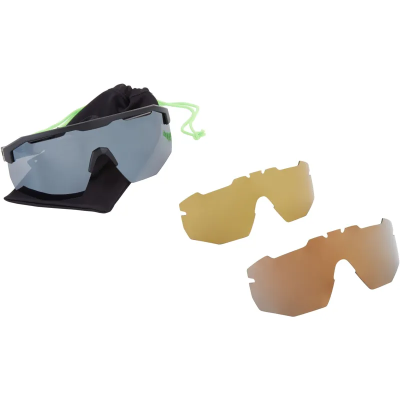 Madison Crypto 3 Lens Pack Sunglasses - Gloss Black-5