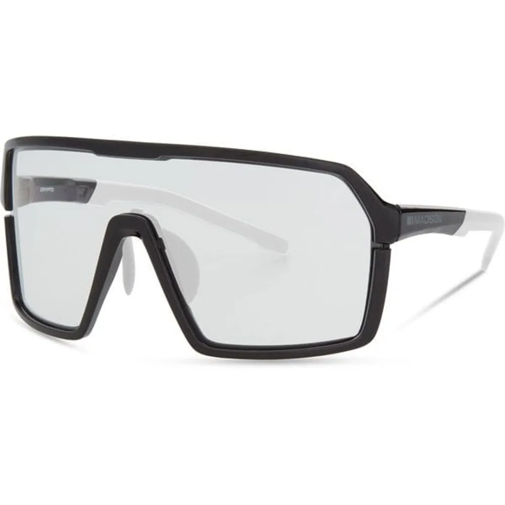 uPRISE Bikes Madison Crypto Sunglasses - Gloss Black - Clear Lens | Price match, 365 day return s, 18-Month Warranty, Finance Available & Free UK Delivery