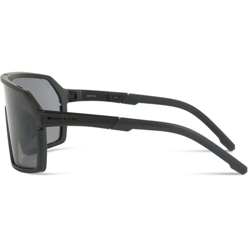 Madison Crypto Sunglasses - Matt Black/Black Mirror Lens-1