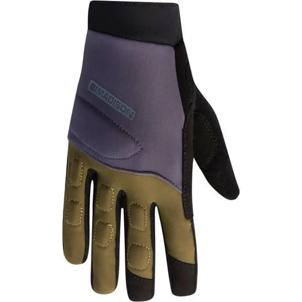 uPRISE Bikes Madison Zenith Long Finger Gloves - Navy Haze/Olive | Price match, 365 day return s, 18-Month Warranty, Finance Available & Free UK Delivery