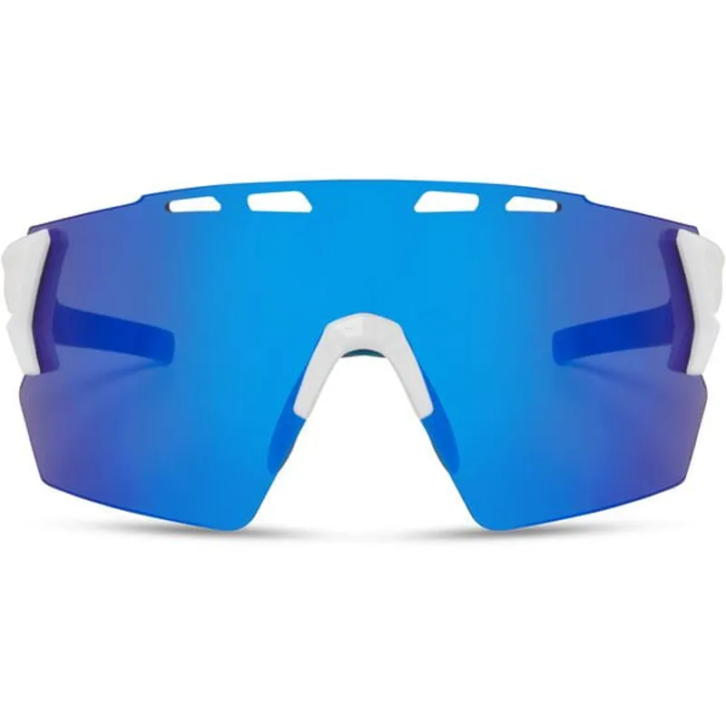 Madison Stealth Sunglasses - Gloss White/Blue Mirror Lens-3