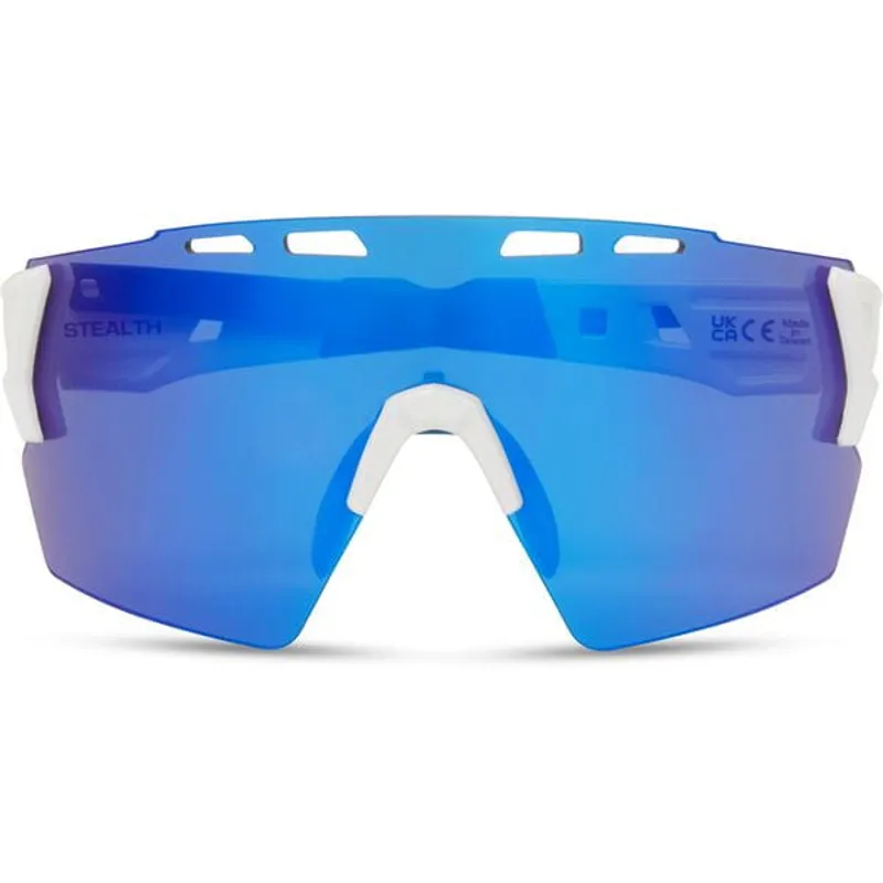Madison Stealth Sunglasses - Gloss White/Blue Mirror Lens-4