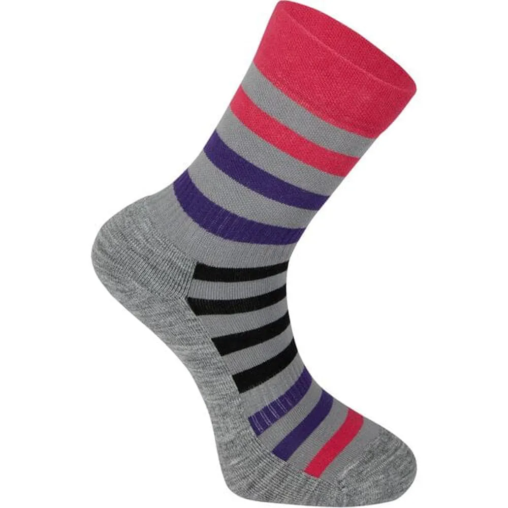 uPRISE Bikes Madison Roam 4 Season Socks - Pink/Grey | Price match, 365 day return s, 18-Month Warranty, Finance Available & Free UK Delivery