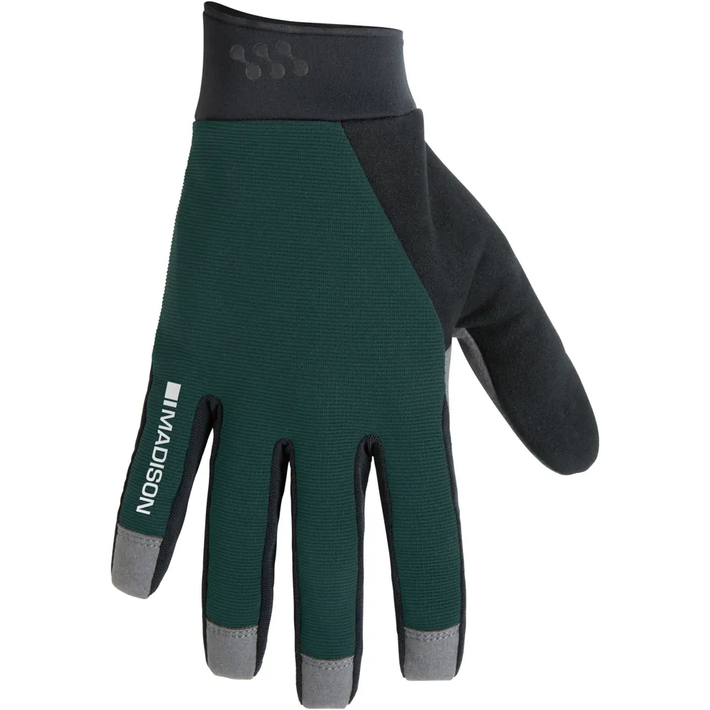 uPRISE Bikes Madison Freewheel Gel Pad Trail Gloves - Botanical Green | Price match, 365 day return s, 18-Month Warranty, Finance Available & Free UK Delivery