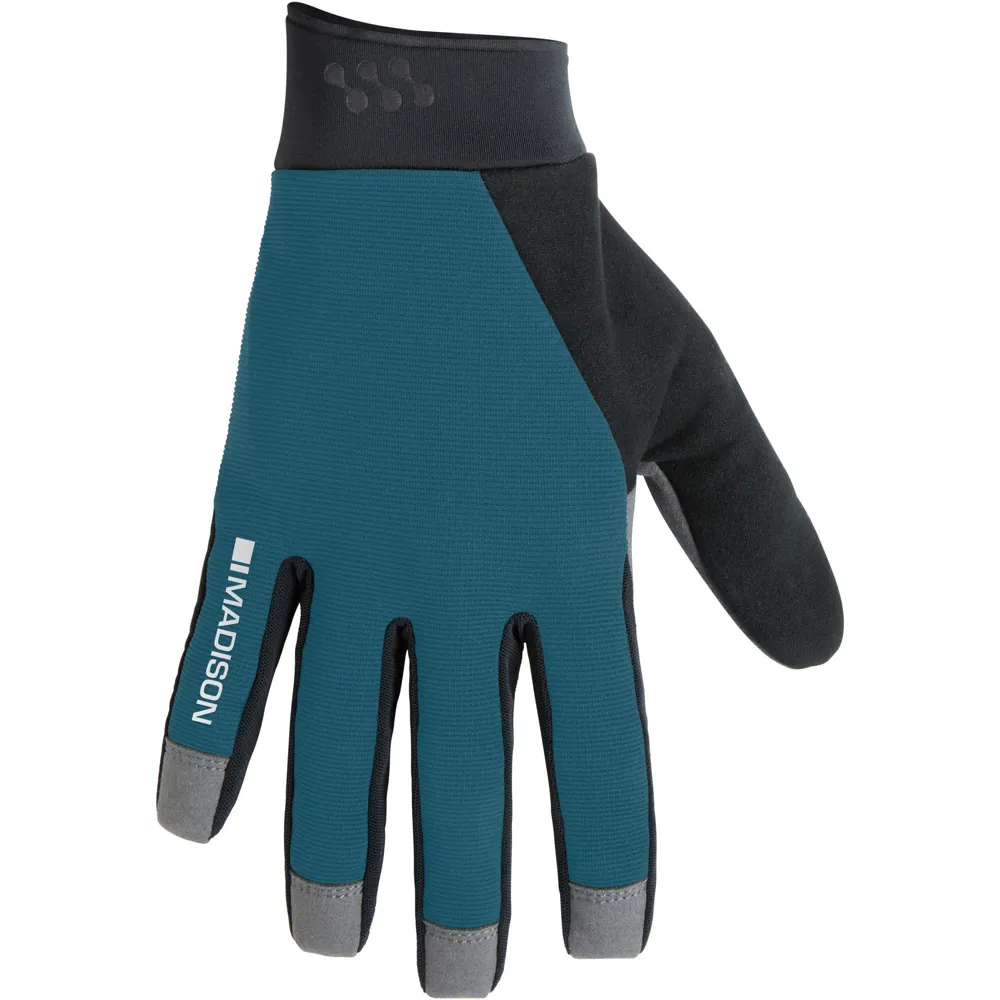 uPRISE Bikes Madison Freewheel Youth Gel Pad Trail Long Finger Gloves - Lake Blue | Price match, 365 day returns, 18-Month Warranty, Finance Available & Free UK Delivery