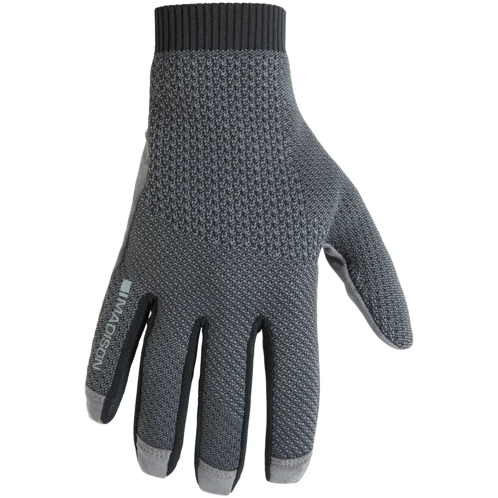 uPRISE Bikes Madison Flux MAD Knit Trail Gloves - Black | Price match, 365 day return s, 18-Month Warranty, Finance Available & Free UK Delivery