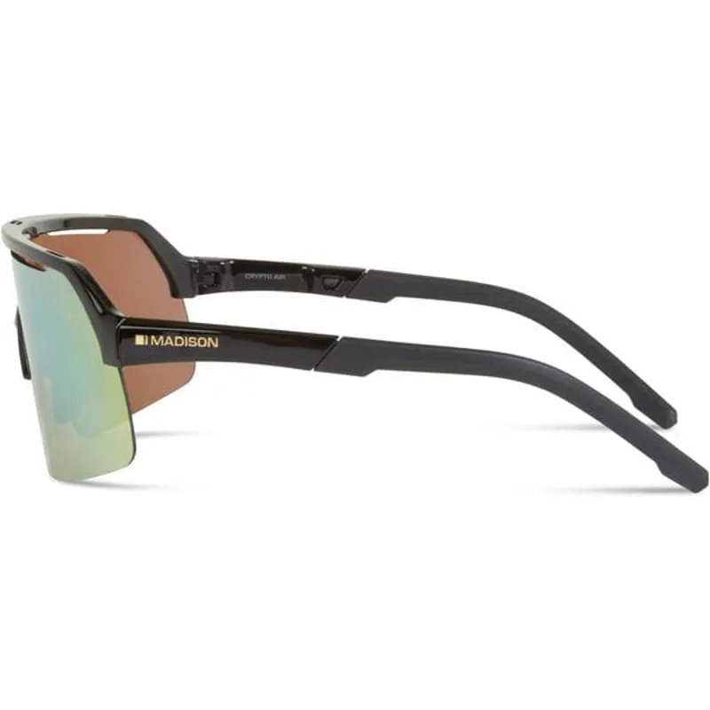 Madison Crypto Air Sunglasses - Gloss Black/Bronze Mirror Lens-1