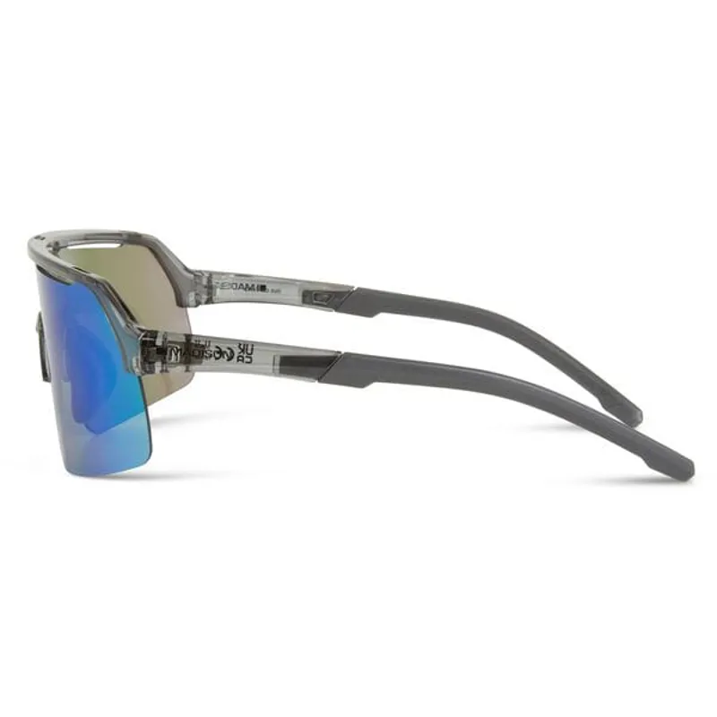 Madison Crypto Air Sunglasses - Crystal Smoke/Green Mirror Lens-1